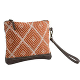 Rust Rug Wristlet