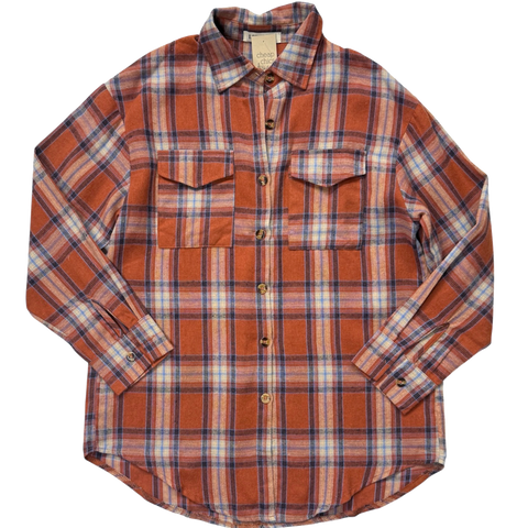 Rust Multi-Color Flannel
