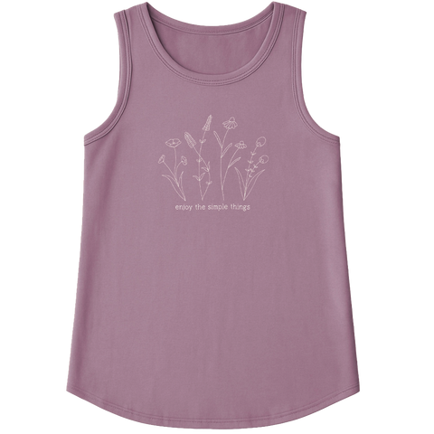 Enjoy the Simple Things Tank - Lavender