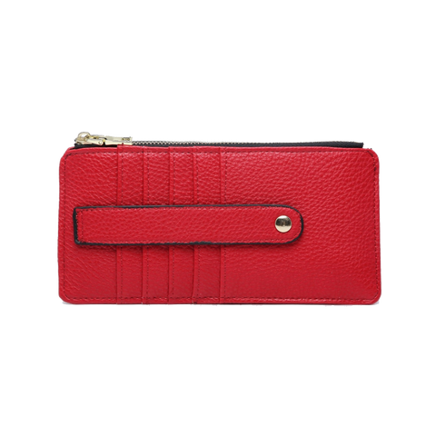 Slim Card Holder Wallet - Red