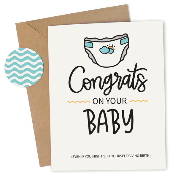 Congrats on Your Baby Card – Cheap Chics Designs