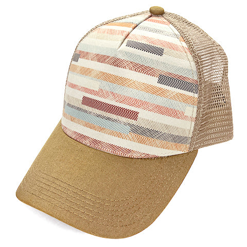 Striped Trucker Hat