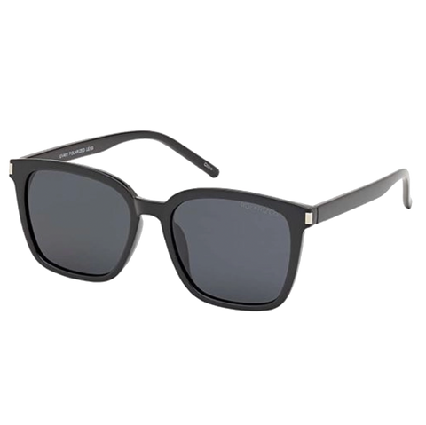 Large Square Polarized Sunglasses - Black