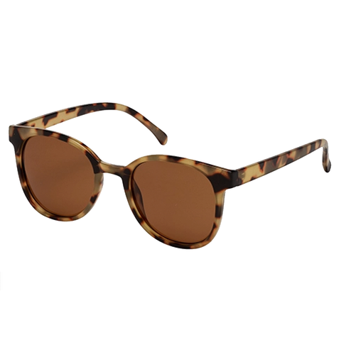 Round Tortoise Sunglasses - Brown