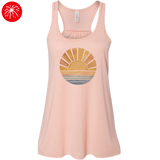 Watercolor Sun Racerback Tank