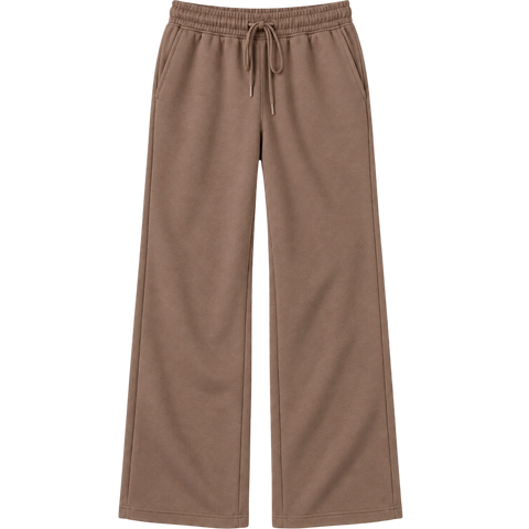 Wide-Leg Sweatpants - Mocha