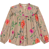 Floral Printed Blouse - Sand