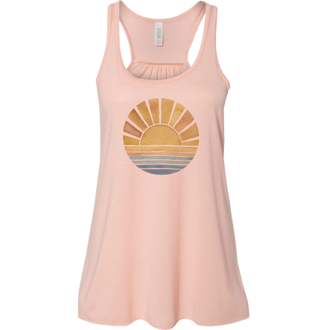 Watercolor Sun Racerback Tank