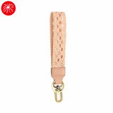 Wristlet Keychain - Braided Pink
