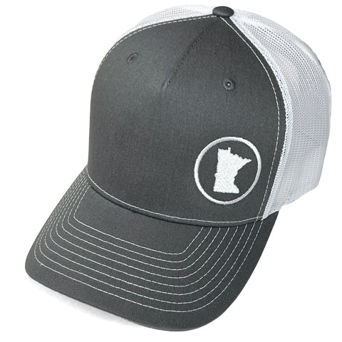 MN Trucker Hat - Charcoal/White