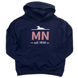 MN Loon Youth Sweatshirt - Navy/Mauve