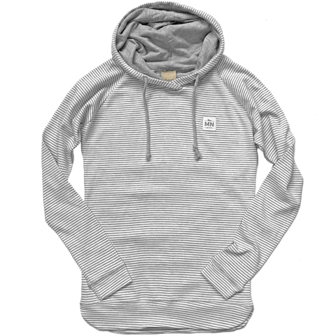 MN Loon Patch Striped Hoodie