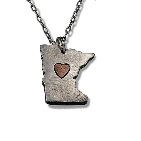 MN Heart Necklace