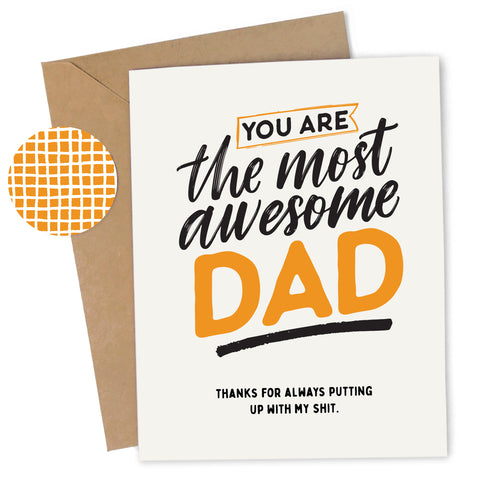 Father's Day Most Awesome Dad Card
