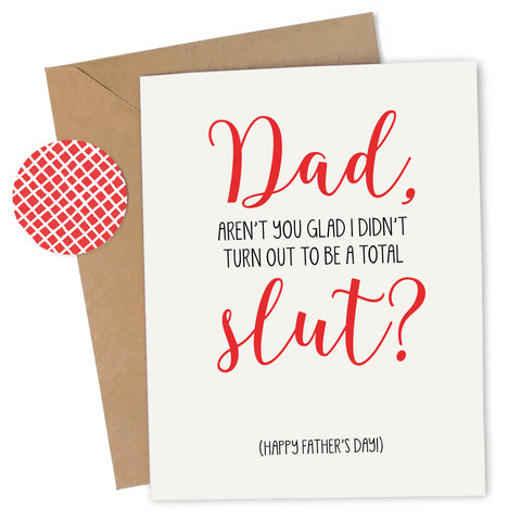Cheap Chics Designs Piss & Vinegar Greeting Card, funny greeting card, adult humor card, inappropriate Father's Day card, funny Father's Day card