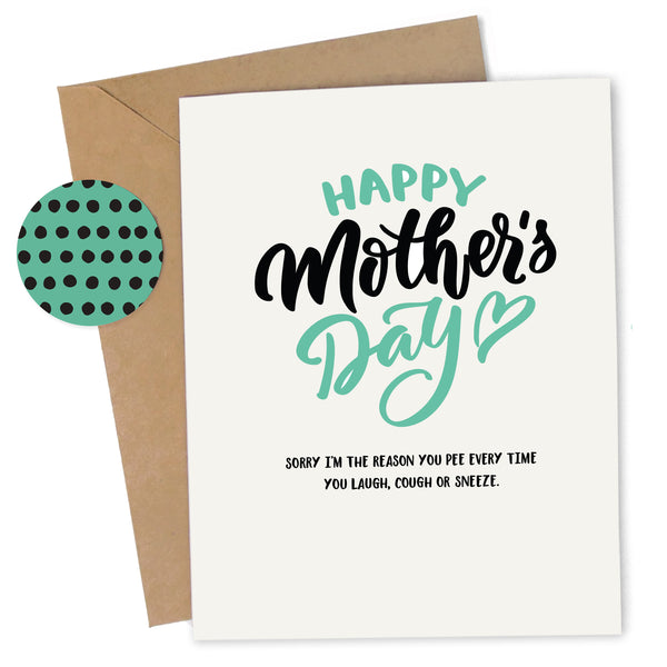 The Reason You Pee Card Cheap Chics Designs